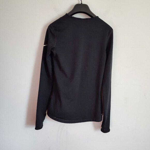 Ladies SZ M Nike Pro Black Dri-Fit Long- Sleeve Top - Picture 3 of 4